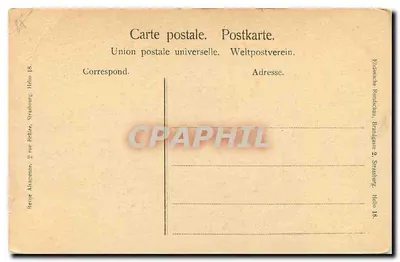 Lavadeira de Munster — Munsterthal — Revue Alsacienne, Hélo 18 — Verso