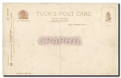 Statek żaglowy — scena morska — Tuck's Post Card, seria Sea and Sky, nr 9860 — Rewers
