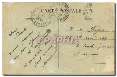 Argentan - Portal da Igreja de São Germain (século xv) — A. Lejeune, editor, Argentan — Verso