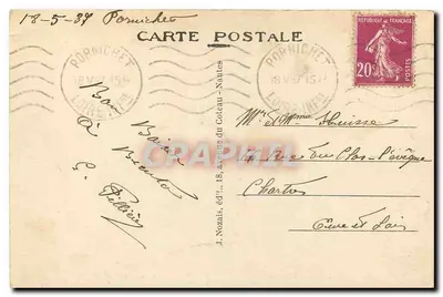 La Baule sur-Mer (Loire-Inf.) — Aleja w Lasie Miłości — J. Nozais, wyd. — Rewers