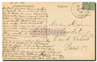 Locquirec - Rocher de la Pointe du Corbeau — LL, nr 17 — Rewers