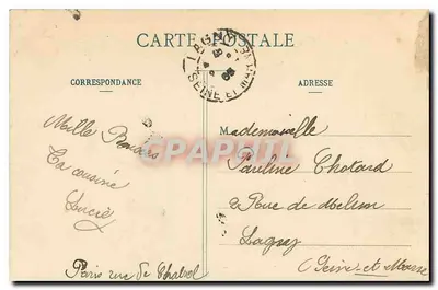 Parigi - Giardino delle Tuileries — vista della fontana — editore anonimo, n° 35 — Verso