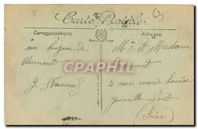 Clermont-Ferrand — Fontaine d'Amboise — LL. n°22 — Rewers