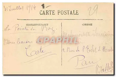 Pointe du Raz — Zatoka Zmarłych i Pointe du Van — LL. — Selecta — Rewers