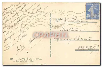 Vista Geral — NACO — Edição de Arte, Rostan & Aunier — Verso