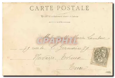 Arredores de EVREUX — Castelo de Anet — O Parque — G. Lehigre, Editor, Evreux — Verso