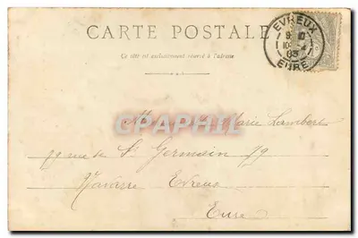 Château d'Anet - La Chapelle — Environs d'Évreux — Éditeur Lebigré, Évreux — Verso
