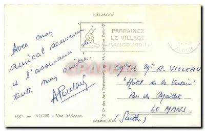 Algeria — Aerial View — Sponsor My Memory — Publisher Cap — Back
