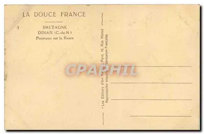 Dinan (C.-du-N.) — Panorama rzeki Rance — Wydawca: Les Éditions d'Art Yvon — Rewers