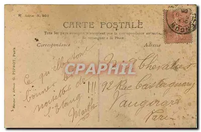 Rose & Papillon — Systeobing Paris — Série N°809 — Rewers