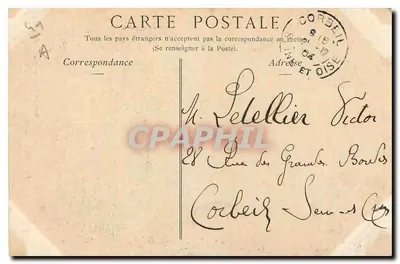 Vendôme — Ruiny zamku rycerza — wydanie C. Dagoreau, fot. Tours-Vendôme — Rewers