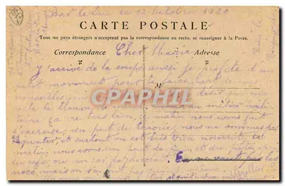 Paryż — Panthéon — Wydawca G. Barbier — Rewers