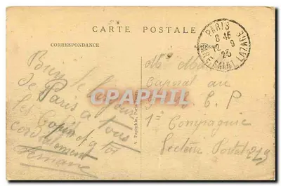 Paryż — Plac Konwencji — Fontanny i Obelisk — A. P. — Rewers