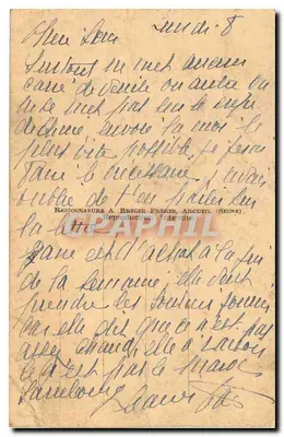 Hospital privado del Dr. de Martel — 219 rue Vercingétorix, París — editor no visible — Reverso