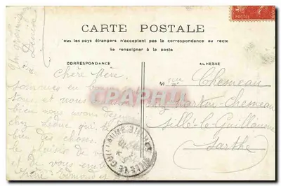 Notre-Dame w Paryżu — widok fasady — wydawca nieznany, numer seryjny nie widoczny — Rewers