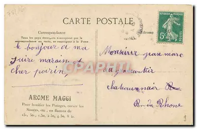 Paris — Bois de Boulogne — Porte Dauphine — Maggi — Verso