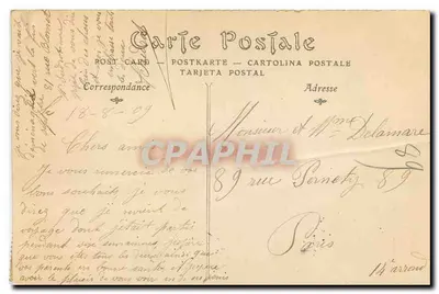 Paris — Parc des Buttes-Chaumont, die Hängebrücke — unbekannter Verlag, n° 482 — Rückseite