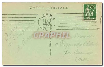 Paryż — Katedra Notre-Dame — wydawca L. Boisson, nr 19 — Rewers