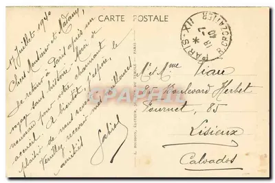 Torre de San Jacinto — París — Editor L. Robesson, n° 367 — Reverso