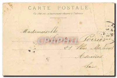 Parc Monceau — Vista del antiguo templo cubierto de enredadera — editor Scanne Cherrier, n°9 — Reverso