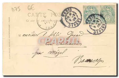 Paris — O Square Louvois — L'Imprimerie Nouvelle Photographique — Verso