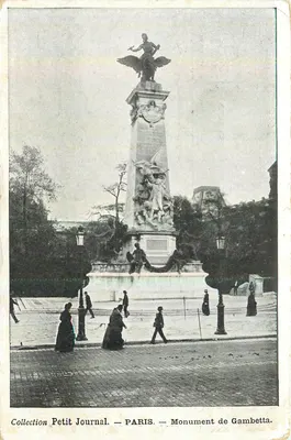 Monumento de Gambetta — Paris — Coleção Petit Journal