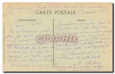 Rua do Rato, 34 — Casa construída por Jean Le Comte em 1590, foi Teatro da Concórdia durante a Revolução — Paris d'autrefois — Verso