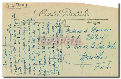PARIS — O Arco do Triunfo — LL. — Editor LL. n°10 — Verso