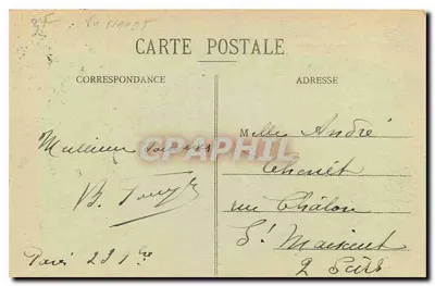 Arc de Triomphe du Carrousel — Paryż — wydawca Paryż, numer seryjny nie widoczny — Rewers