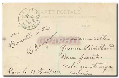 Bois de Boulogne - La Grande Cascade — Bois de Boulogne, n° 135 — Reverso