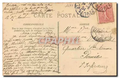 Paris - A Sorbonne - Paraíso do Grande Escalier — LL. n° 590 — Verso