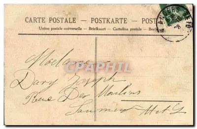 Angers — Plac Ralliement — poczta — wyd. F. Duvivier — Rewers