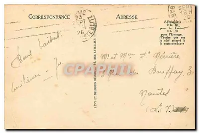 Paryż - Le Trocadéro — wydawca LL, n° 243 — Rewers
