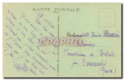 Kolumna Lipca — Plac Bastilii — Paryż — wydawca nieodczytalny — Rewers