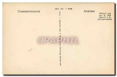Paris — A Avenida Maréchal Foch — Adia — Verso