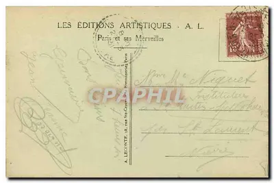 Paris - Ensemble der Place de la République - Panorama des Platz der Republik - A. L. — Rückseite