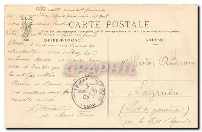 Paryż — Louvre. Pawiłon Rohan i Guichets — J. L. C. nr 86 — Rewers