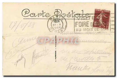 Paryż — Izba Deputowanych i Most Konkordii — A. P. 192. — Rewers