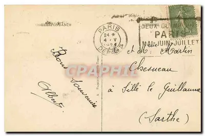 Paris — Panorama sobre a Sena em direção à Notre-Dame e à Cité — A. Paris, n°41 — Verso