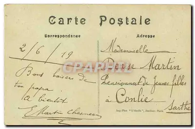 Paris - Bois de Boulogne - La Grande Cascade — L'Abeille, n°7 — Rückseite