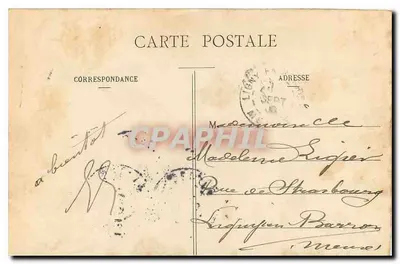Paryż — Statua Jeannej d'Arc — Plac Piramid — Wydawca Laguier, nr 779106 — Rewers