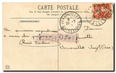 Vichy — Pałac Sévigné — Rewers