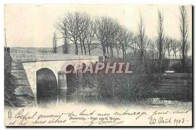 Domremy - Pont sur la Meuse — éditeur imprimeur non visible, n° de série non lisible