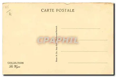 As Vosges Pittorescas — A Copa — n° 5218c — Verso