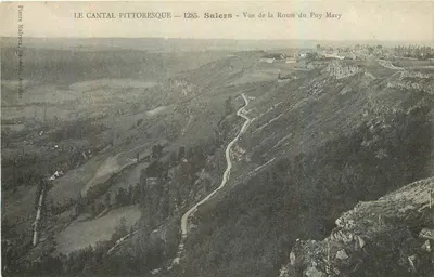 Salers - Vista da Estrada do Puy Mary — Pierre Malraux, editor, n° 1285