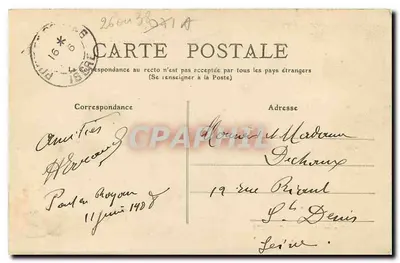 Gorges de los Pequeños Goulets — El Vercors pintoresco — C. Artige fils, Aubenas (Ardèche) n°1395 — Reverso