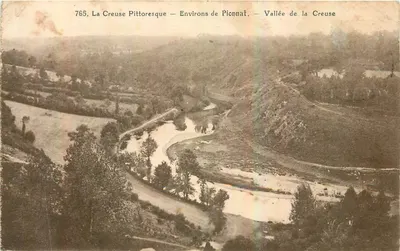 A Creuse Pittoresca — Environs de Pionnat — Vale do Rio Creuse — n°765