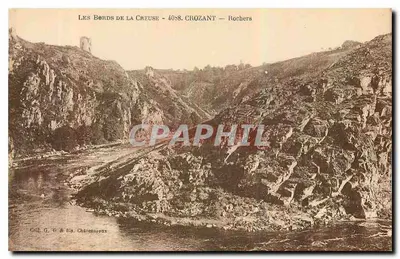 As margens da Creuse - 40s8. Crozant - Rochas — Gail G. & Fils, Châteauroux
