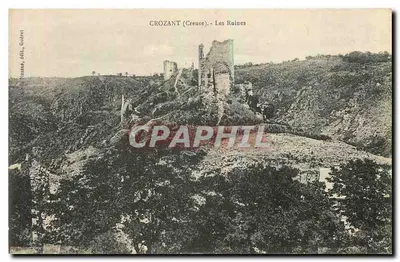CROZANT (Creuse) - As Ruínas — editora Kassas, éd., Goudes