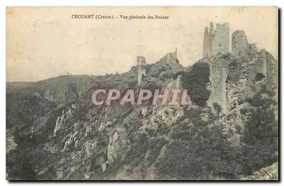Crozant (Creuse) - Vista geral das Ruínas — A. M. D. Gourret